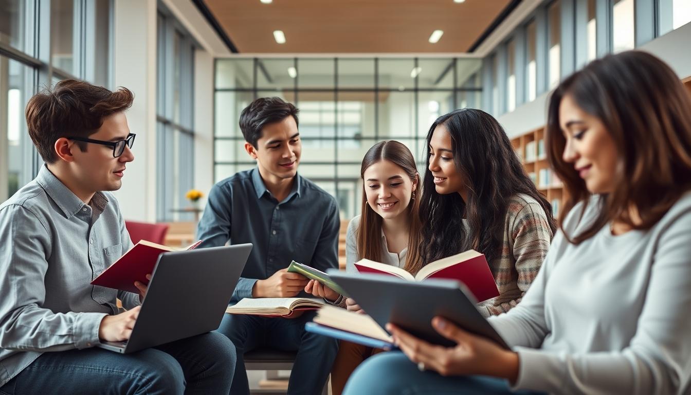 Student developing practical and academic skills