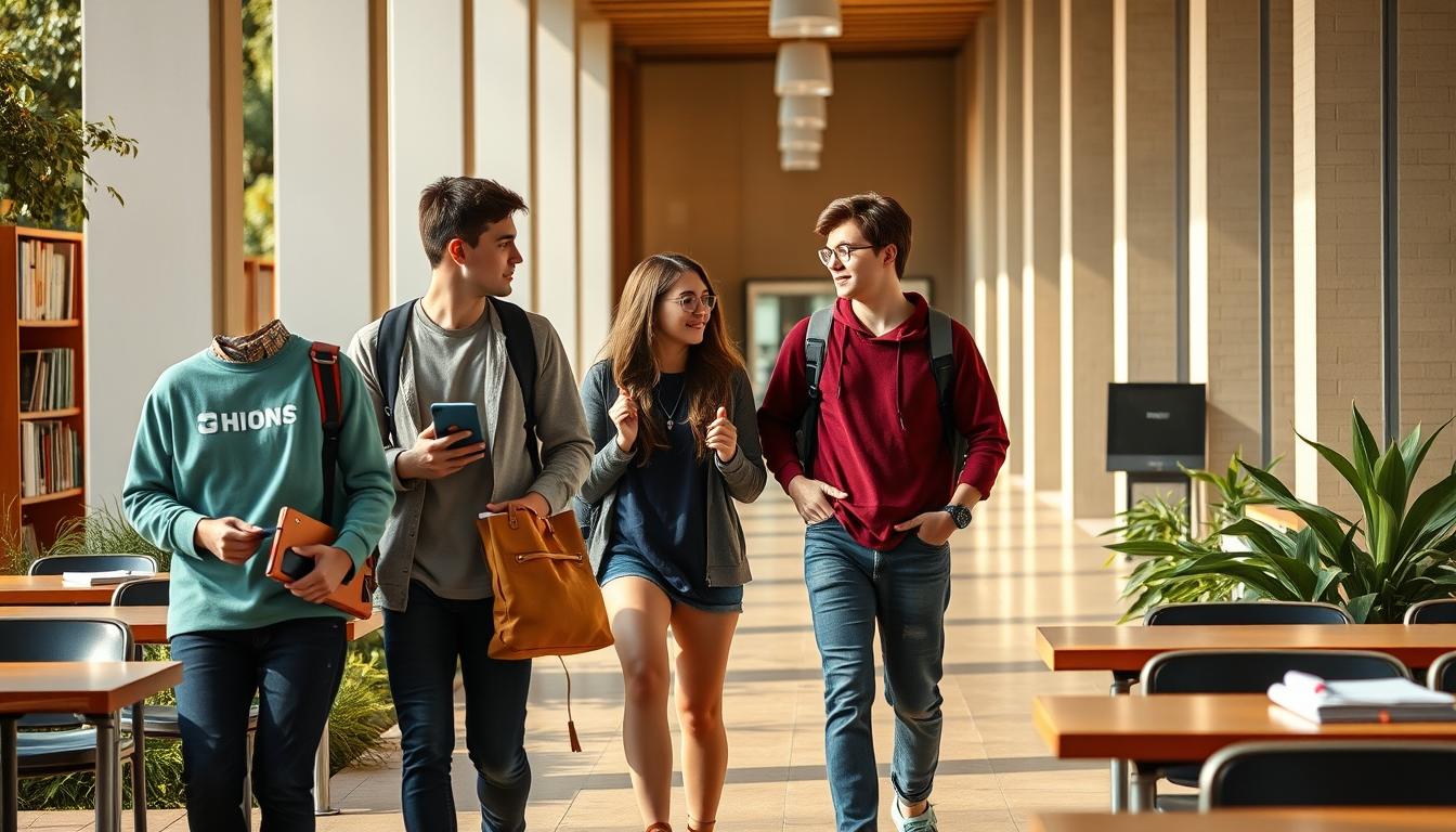 Student using a study guide to organize academic notes